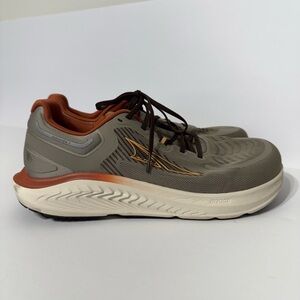 Altra Shoes Mens 9.5 PARADIGM 7 Taupe Footshaped Running Sneakers AL0A82C5923